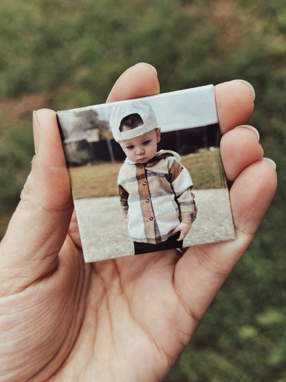 2" x 2" Custom Photo Magnets (set of 9)